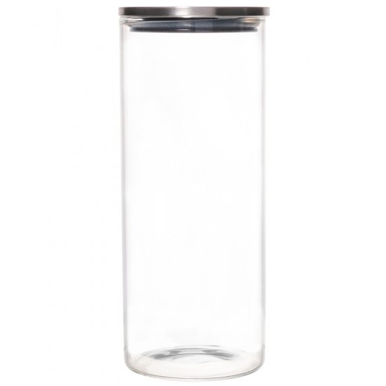 Pote 750ml Hermético De Vidro Com Tampa Em Metal